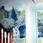 Stairway Mural “Idyllic Garden” 110sq. ft. 1991