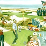 “1991 Ryder Cup At Kiawah” oil on linen 30” X 40” 1991    -  Price: $15,000.00